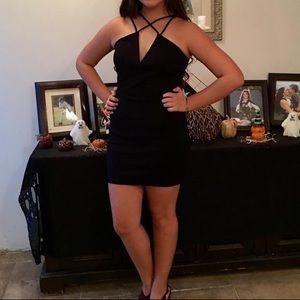 Tight little black dress